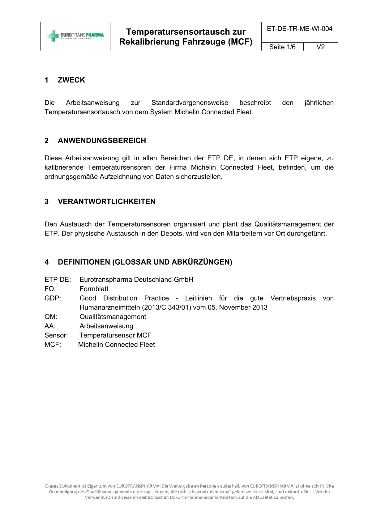 Test zum Dokument ET-DE-TR-ME-WI-004 Temperatursensortausch zur Rekalibrierung Fahrzeuge (MCF)