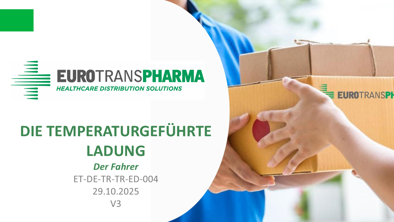 Die temperaturgeführte Ladung - Der Fahrer 2025